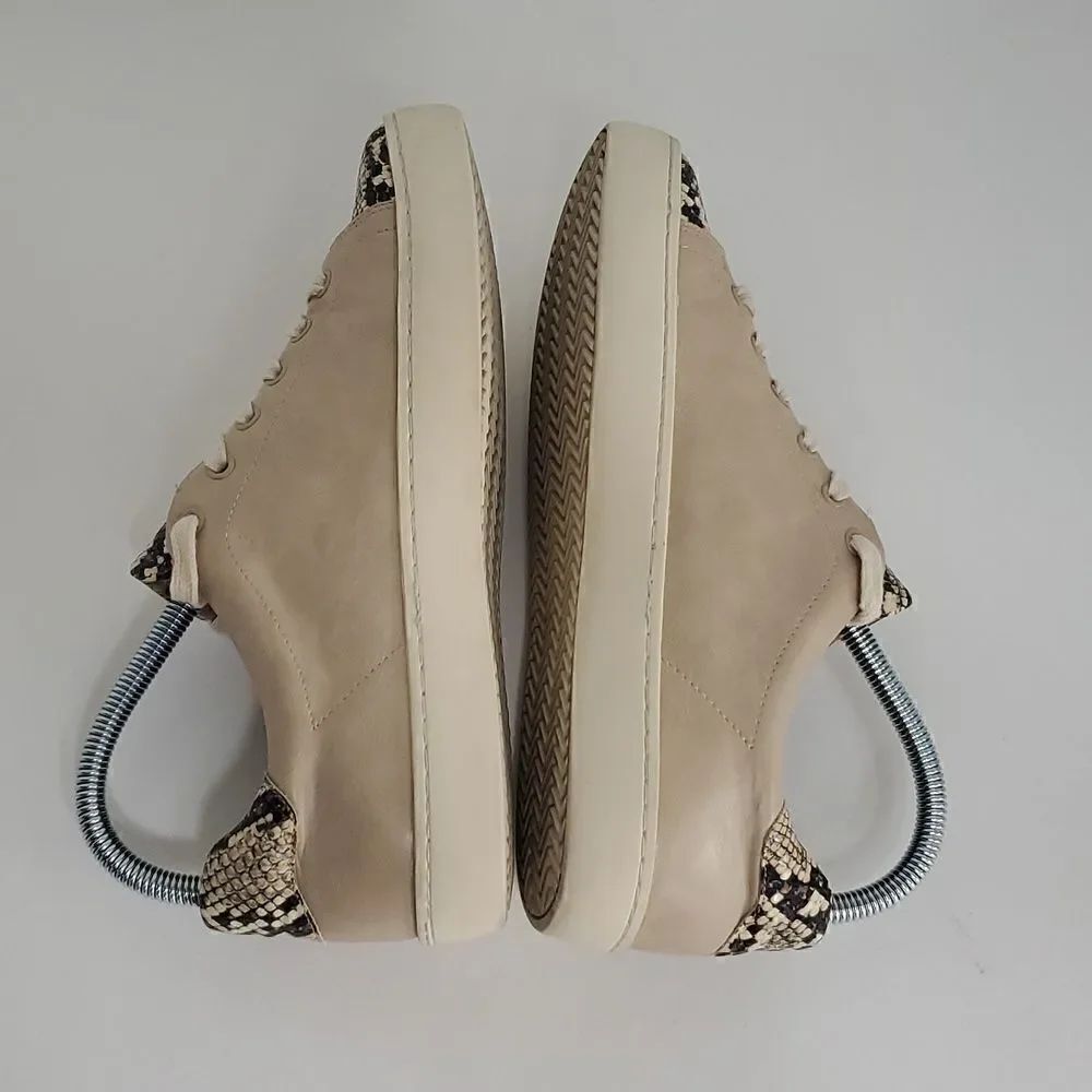 White Raven Impulse Faux Leather Python Sneakers Size 6.5 - Picture 5 of 11